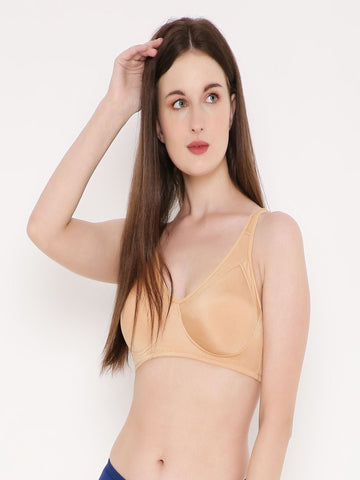 Berry's Intimatess Beige color Non-Wired & Non Padded with Full Coverage Minimizer Bra