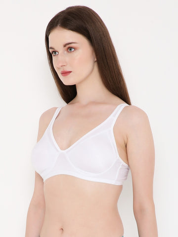Berry's Intimatess White color Non-Wired & Non Padded with Full Coverage Minimizer Bra