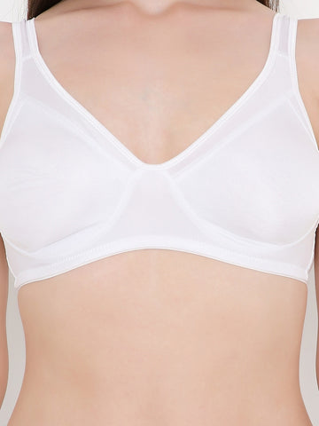 Berry's Intimatess White color Non-Wired & Non Padded with Full Coverage Minimizer Bra