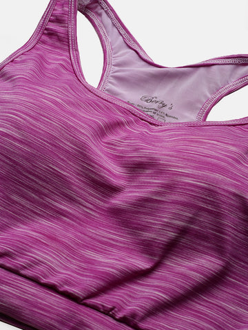Berry's Intimatess Purple Melange Low Impact Sports Bra