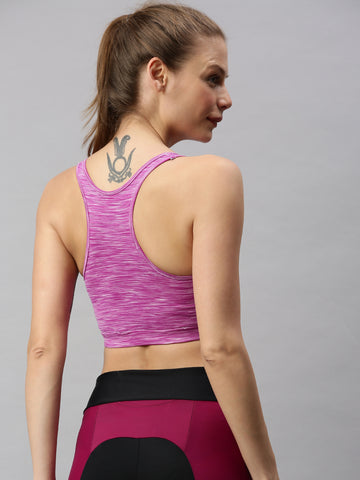 Berry's Intimatess Purple Melange Low Impact Sports Bra