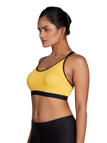 Berry's Intimatess Yellow Padded Sport Bra
