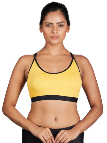 Berry's Intimatess Yellow Padded Sport Bra