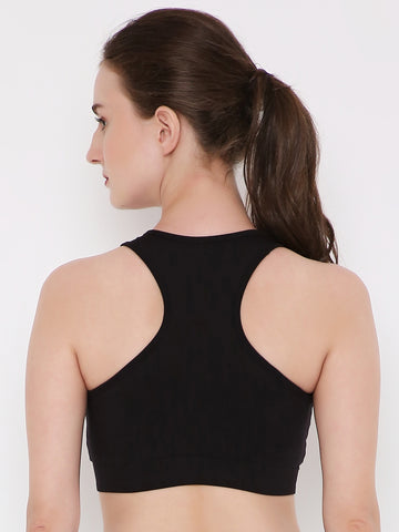 Berry's Intimatess Black Removable Pads Sport Bra