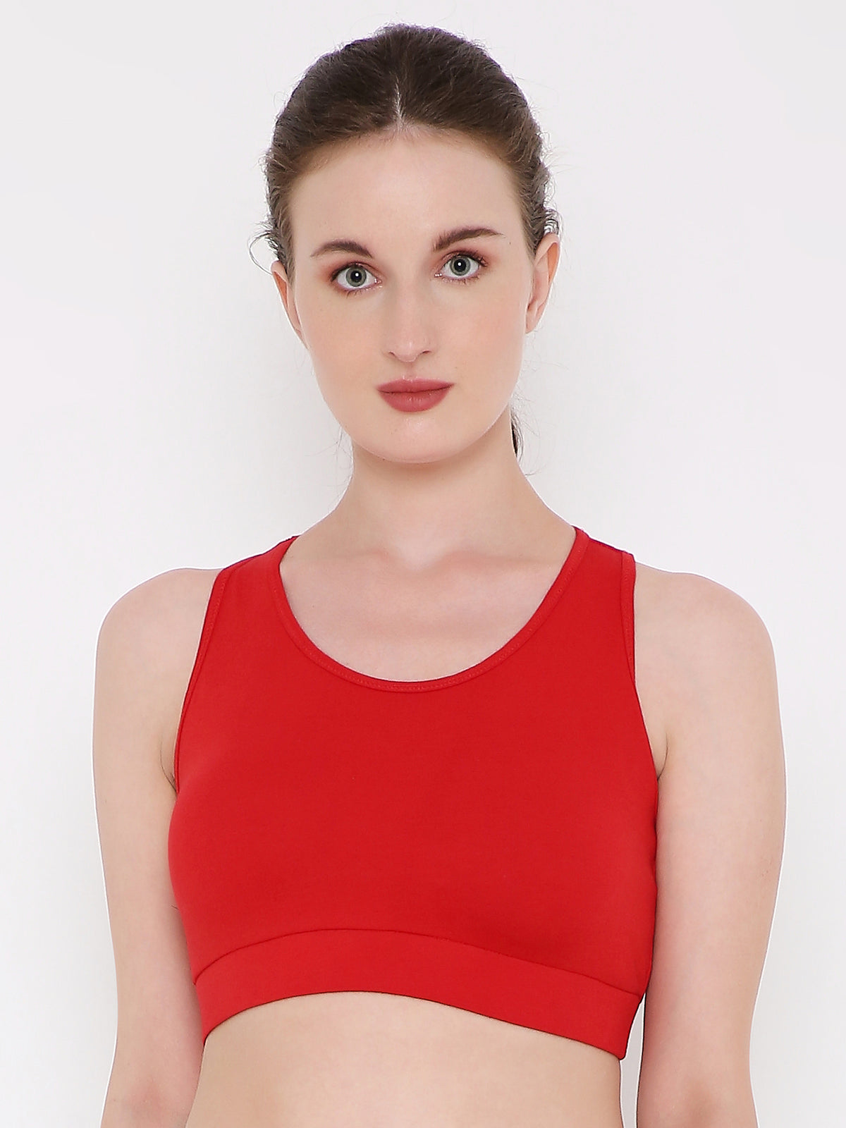Berry's Intimatess Red Removable Pads Sport Bra