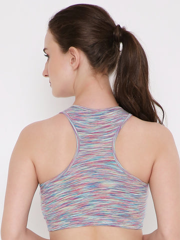 Berry's Intimatess Multicolor Removable Pads Sport Bra