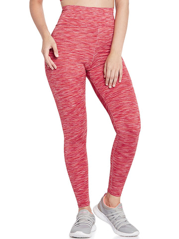 Berry's Intimatess Women's Red Melange Sporty Gym Leggings