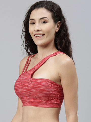 Berry's Intimatess Red Melange Low Impact Sports Bra