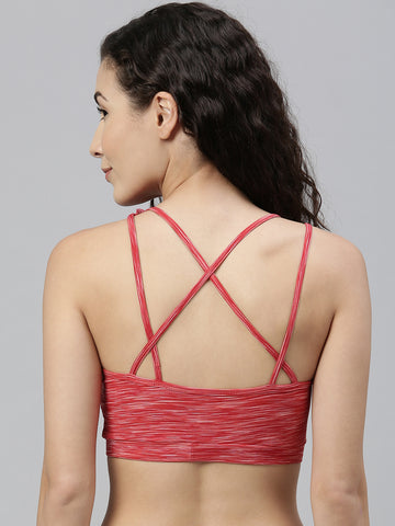 Berry's Intimatess Red Melange Low Impact Sports Bra