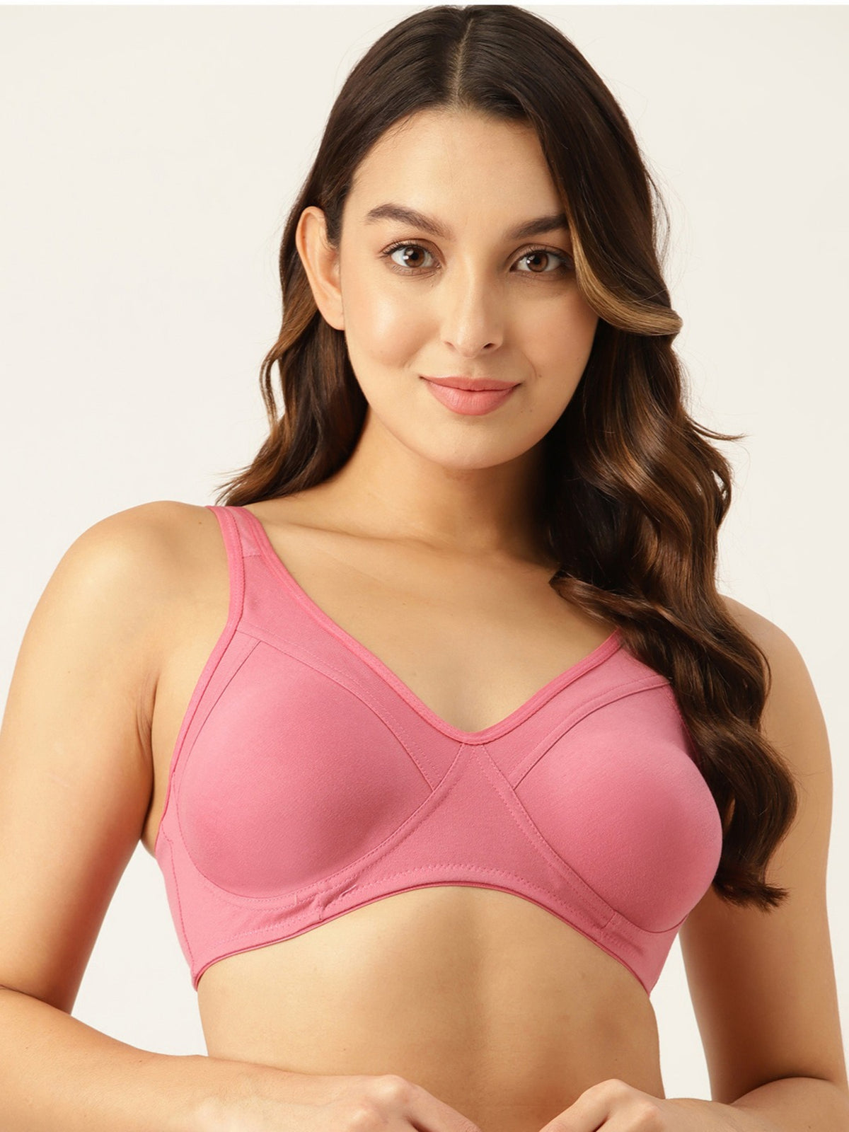 Berry's Intimatess Mauve Miximizer Seamless Comfort T-Shirt Bra - Non-Padded, Non-Wired