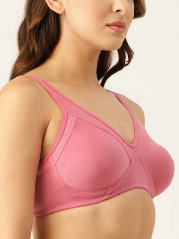 Berry's Intimatess Mauve Miximizer Seamless Comfort T-Shirt Bra - Non-Padded, Non-Wired