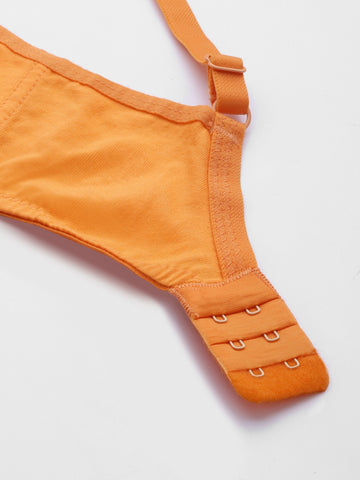 Berry's Intimatess Orange Miximizer Seamless Comfort T-Shirt Bra - Non-Padded, Non-Wired