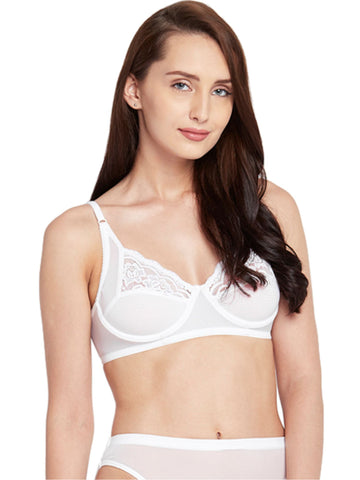 Berry's Intimatess White color Underwired & Non Padded with Medium Coverage Plunge Bra