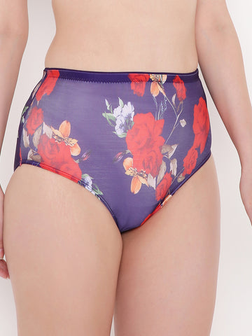 Berry's Intimatess Women's Multicolor Floral Printed High-Rise Hipster Panty