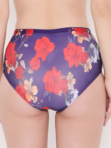 Berry's Intimatess Women's Multicolor Floral Printed High-Rise Hipster Panty