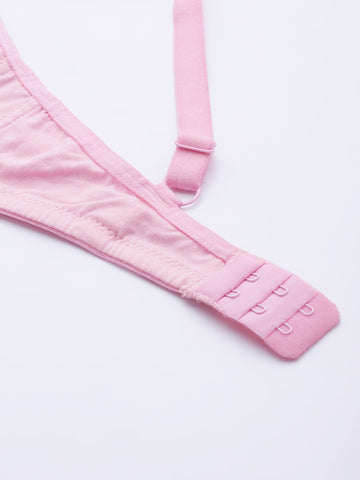Berry's Intimatess Baby Pink Side Concealer Seamless Comfort T-Shirt Bra - Non-Padded, Non-Wired