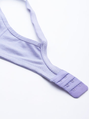 Berry's Intimatess Lilac Seamed Seamless Comfort T-Shirt Bra - Non-Padded, Non-Wired