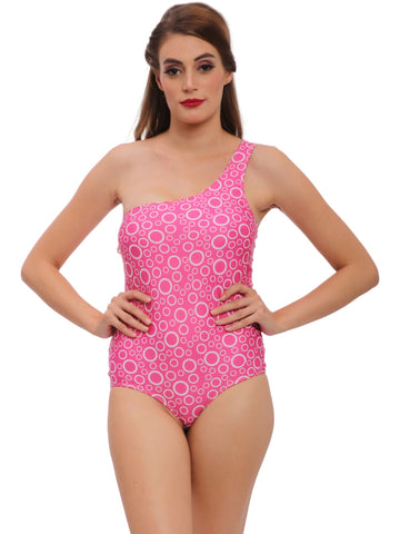 Berry's Intimatess Berry Bubbles One-Piece One Shoulder Swimsuit