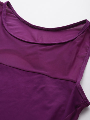 Berry’s Intimatess "Royal Mesh Elegance" Monokini – Amethyst Edition