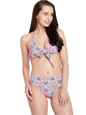 Berry's Intimatess Knotty Multicolor Abstarct Print High Waist Bikini