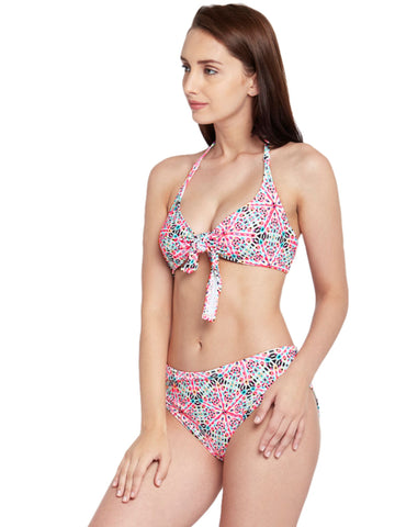 Berry's Intimatess Knotty Multicolor Abstarct Print High Waist Bikini
