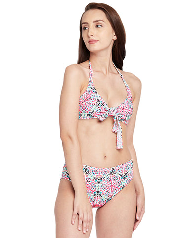 Berry's Intimatess Knotty Multicolor Abstarct Print High Waist Bikini