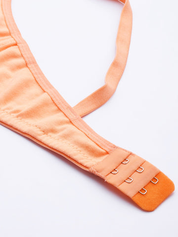 Berry's Intimatess Pastel Orange T-Shirt Seamless Comfort T-Shirt Bra - Non-Padded, Non-Wired