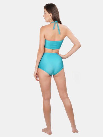 Berry's Intimatess Emerald Green Passionfruit Two Piece Swimsuit with Removable Cups