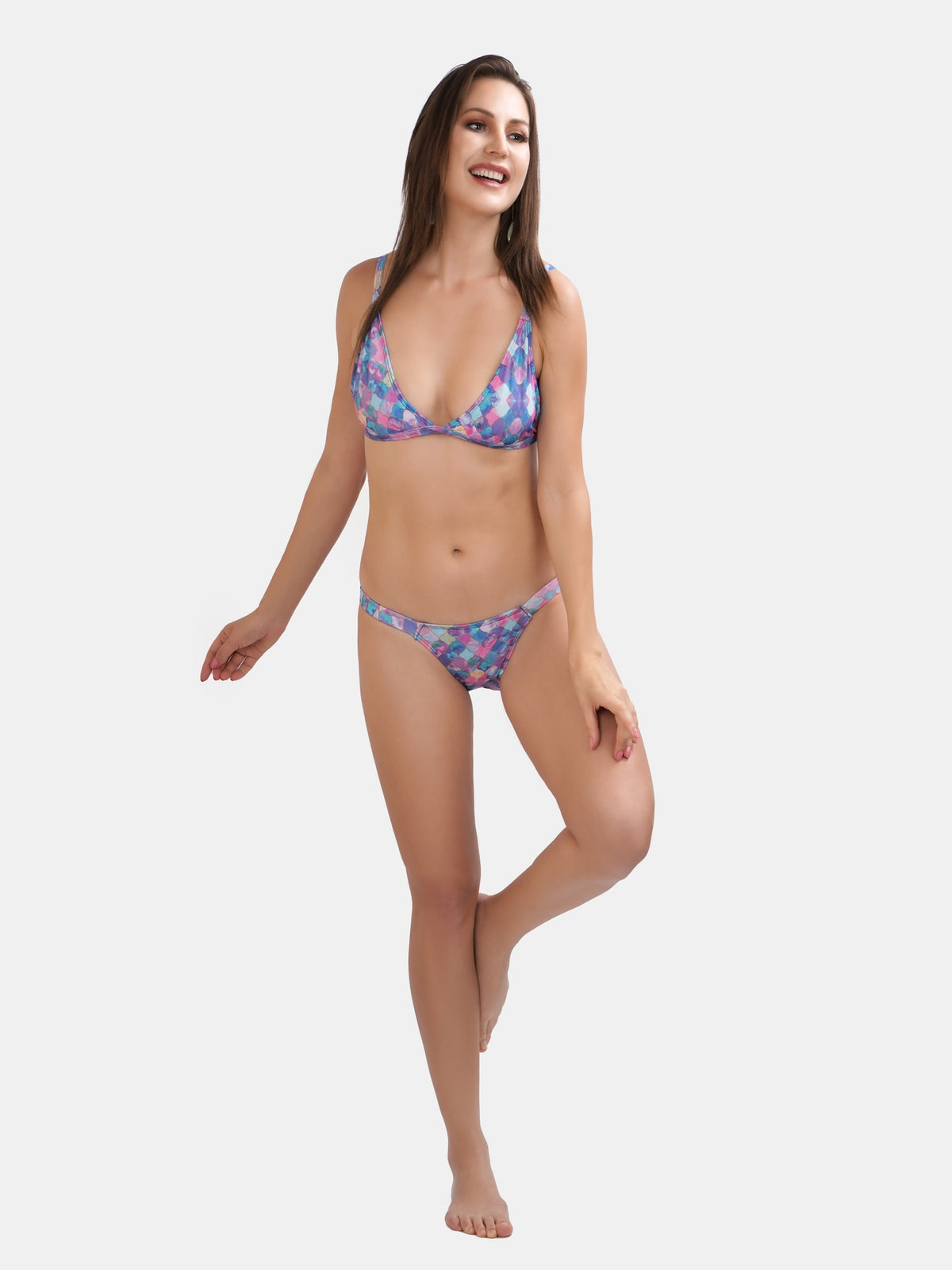 Berry's Intimatess Abstract Starburst Print Multicolor Bikini Set