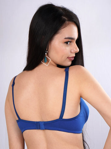 Berry's Intimatess Royal Blue T-Shirt Seamless Comfort T-Shirt Bra - Non-Padded, Non-Wired