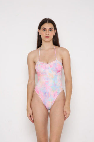 Berry’s Intimatess Pastel Tie-Dye &nbsp;Scoop Cup Swimsuit